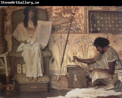 Alma-Tadema, Sir Lawrence Joseph,Overseer of Pharaoh's Granaries (mk23)
